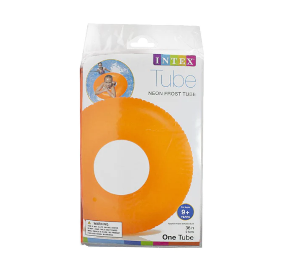 Neon Frosted Circle Pool Float