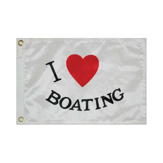 I Love Boating Flag