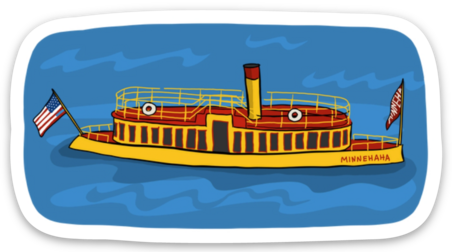 Steamboat Minnehaha Sticker