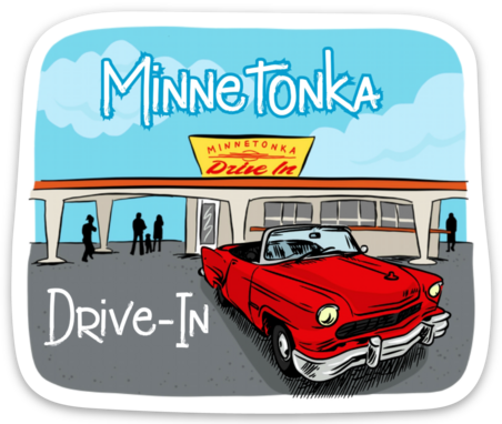 Minnetonka Drive In Sticker