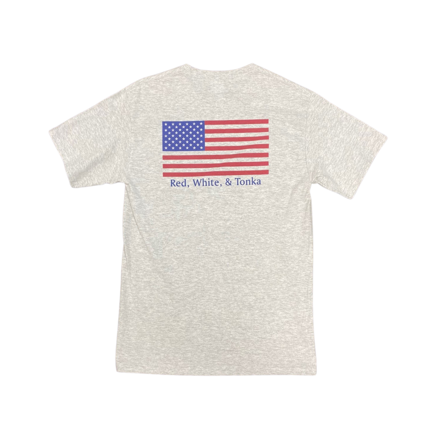 Red, White, & Tonka Adult T-Shirt