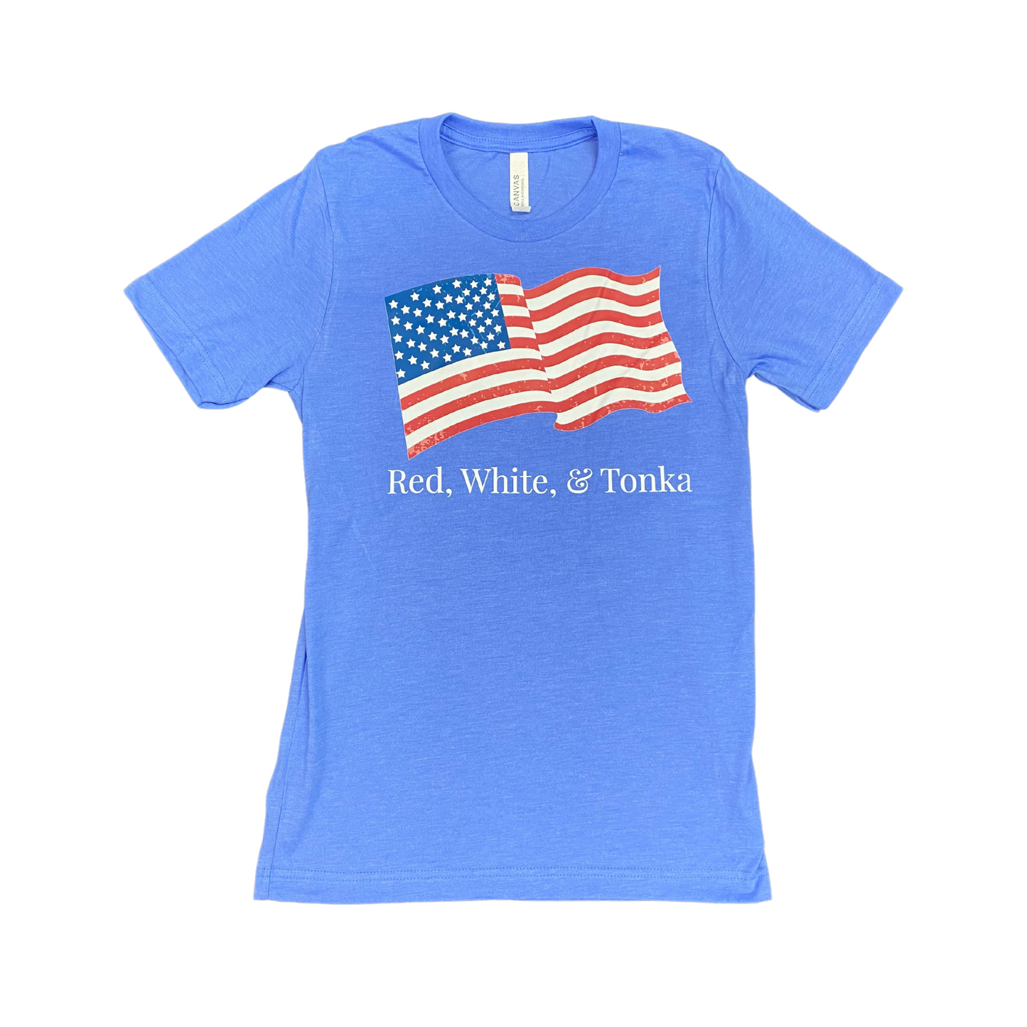 Red, White, & Tonka Adult T-Shirt