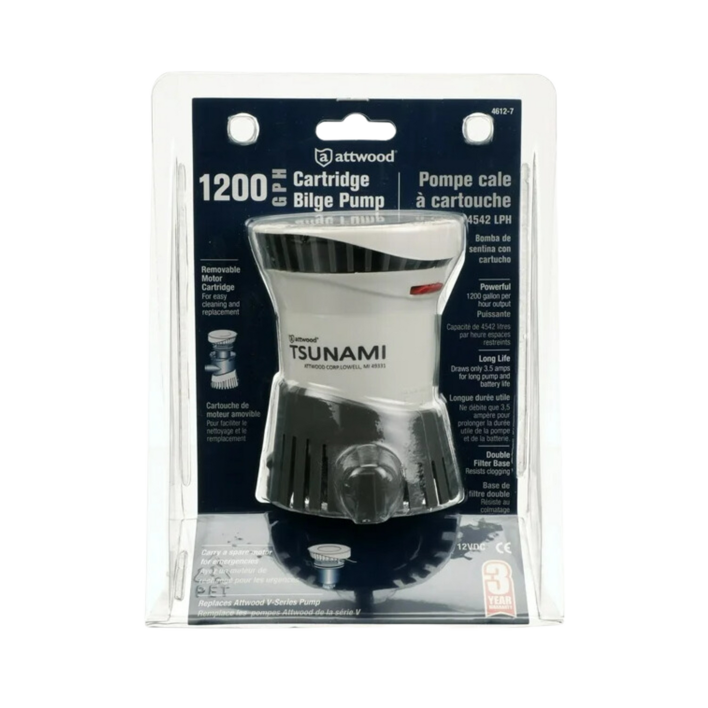 Attwood Cartridge Bilge Pump 1200