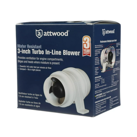 Attwood 3" Turbo In-Line Blower