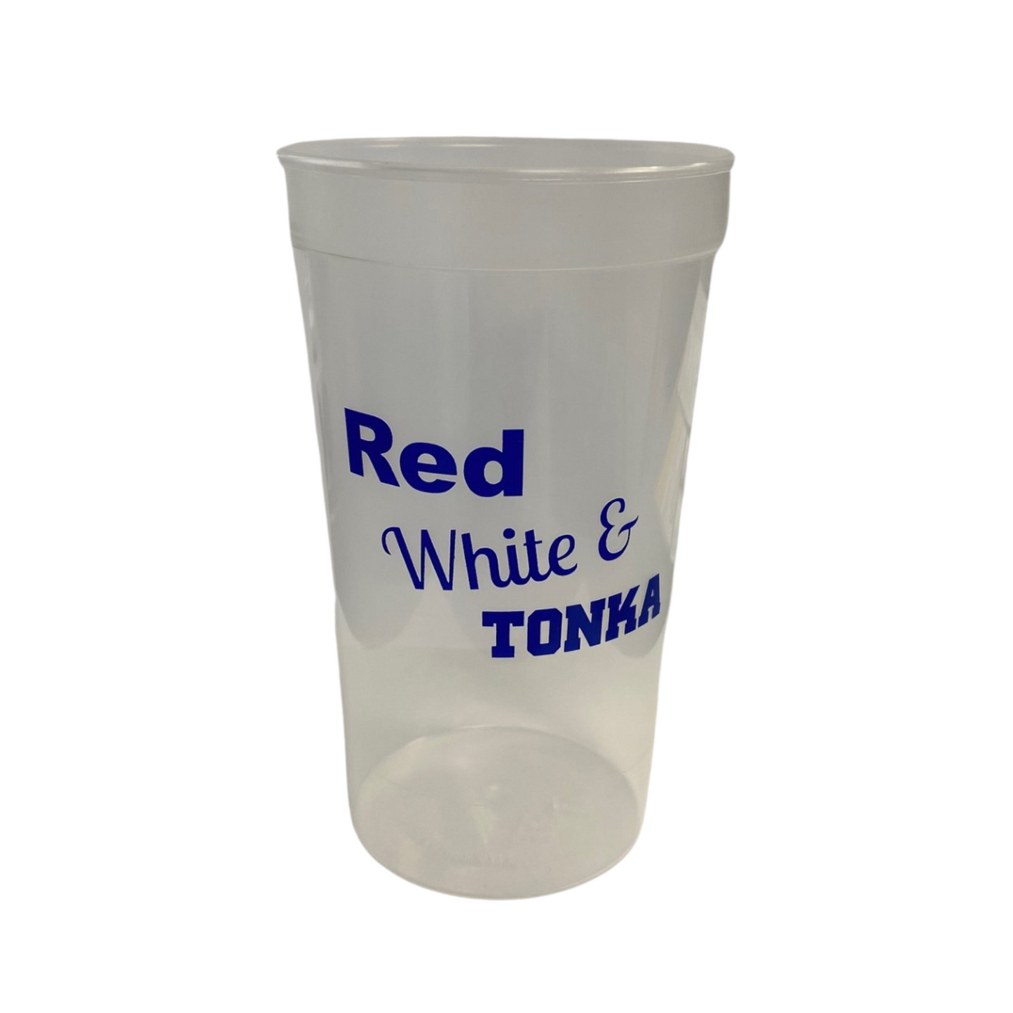 Red, White, & Tonka Plastic Cup