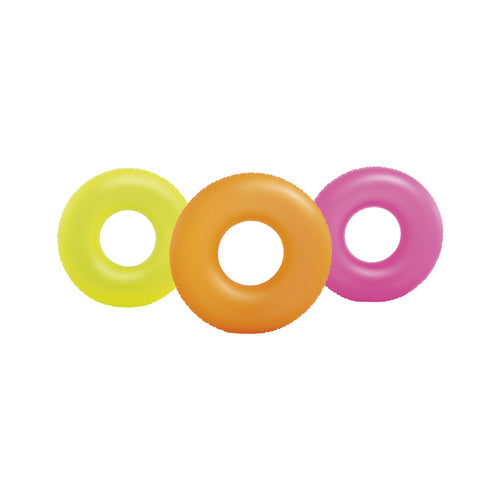 Neon Frosted Circle Pool Float