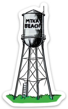 Minnetonka Beach Water Tower Sticker