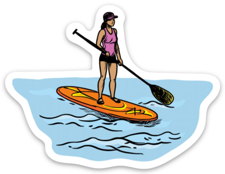 Paddle Board Sticker