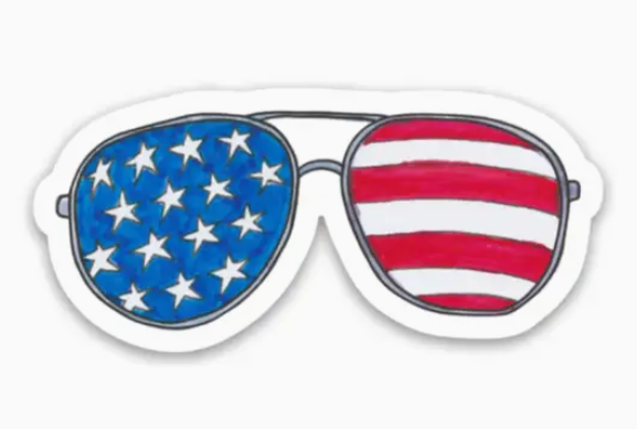 USA Aviators Sticker