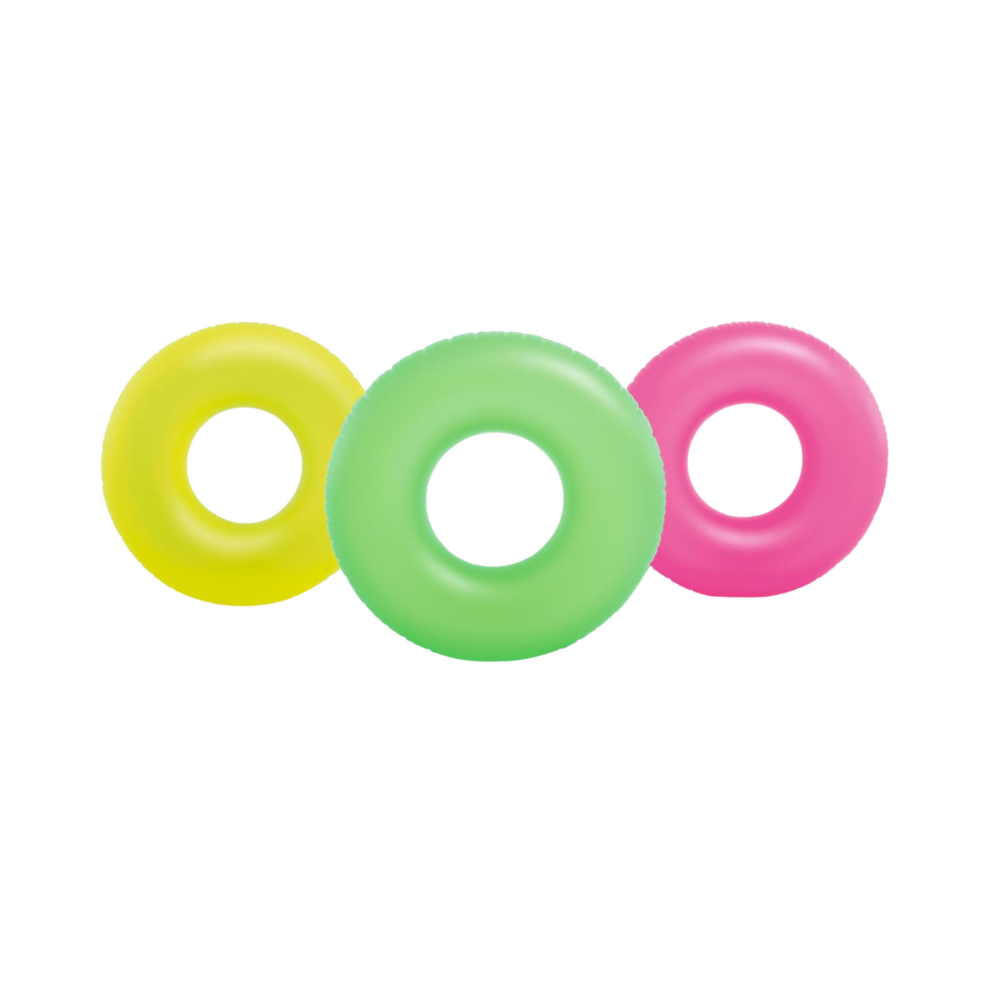 Neon Frosted Circle Pool Float