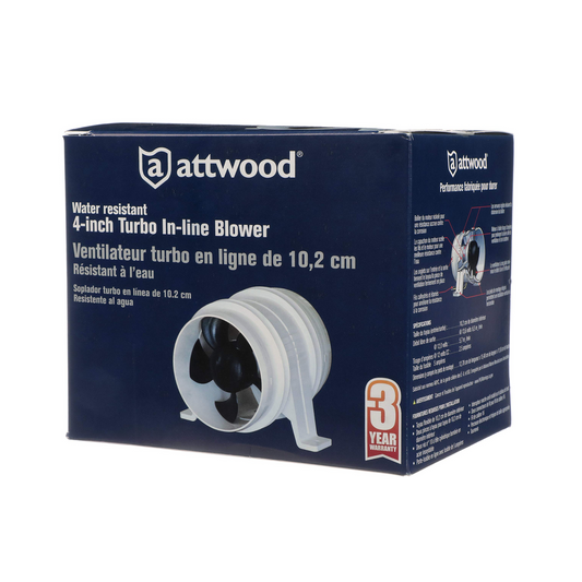 Attwood 4" Turbo In-Line Blower