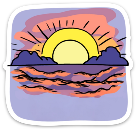 Sunset Sticker