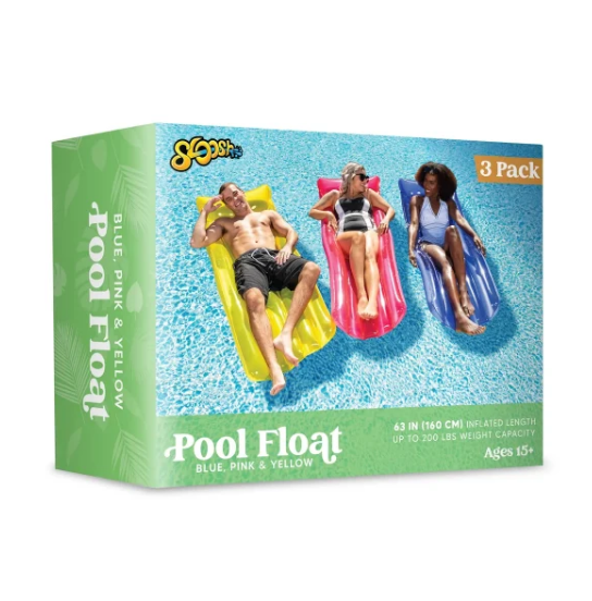 Sparkly Mat Pool Float - 3 Pack